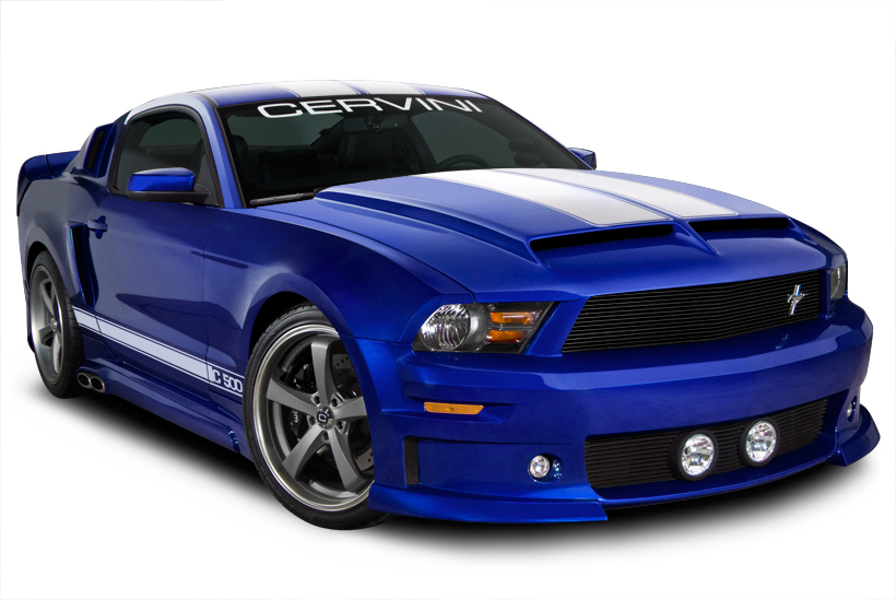 Cervinis Fiberglass Type 4 Ram Air Hood 2010-12 Ford Mustang